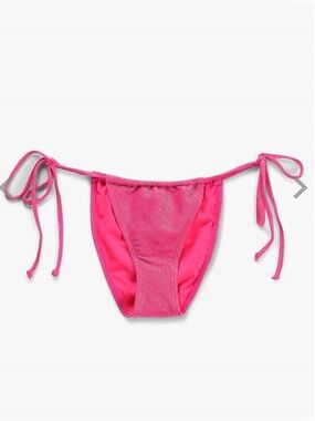 Good American Sparkle Tiny Ties Bikini Bottoms Size 2/Med